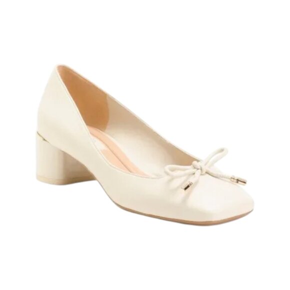 FRANCO SARTO cream Natalia Block Heels - Picture 1 of 2